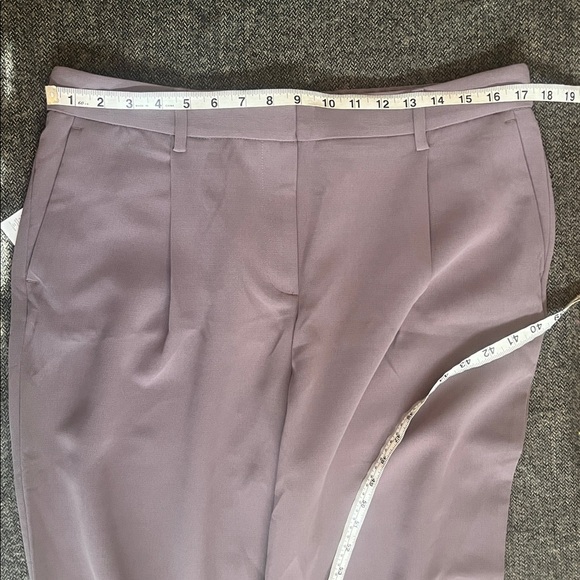 NWT DKNY Women's Taupe Pants sz 14 Elasticized Back wide leg - Picture 7 of 7